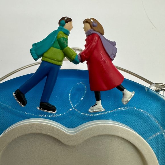 Hallmark Keepsake First Christmas Together Ornament 2010 Photo Holder Heart Skat - Picture 3 of 8